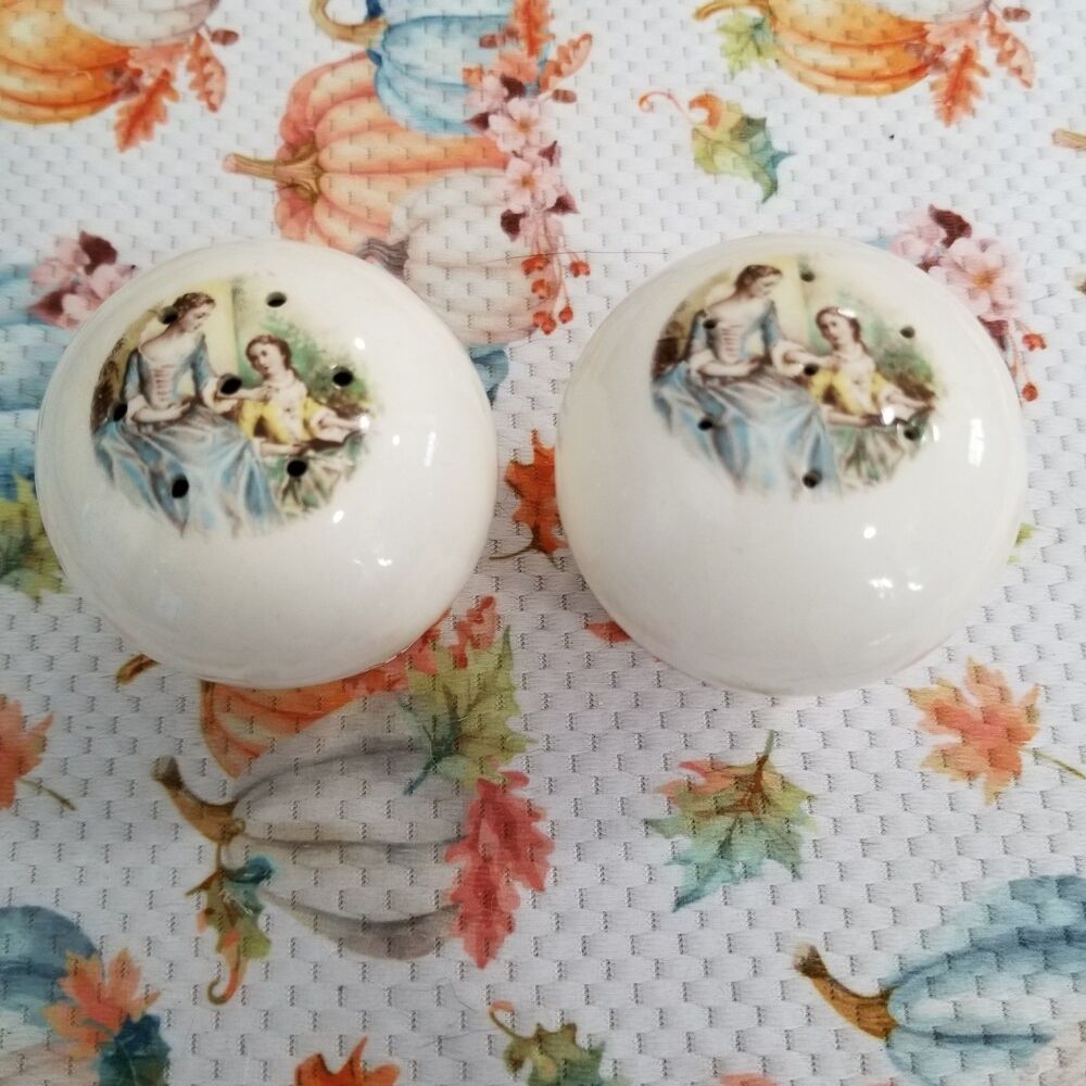 vintage American Limoges Triumph China d'Or china salt & pepper Shakers 22k
